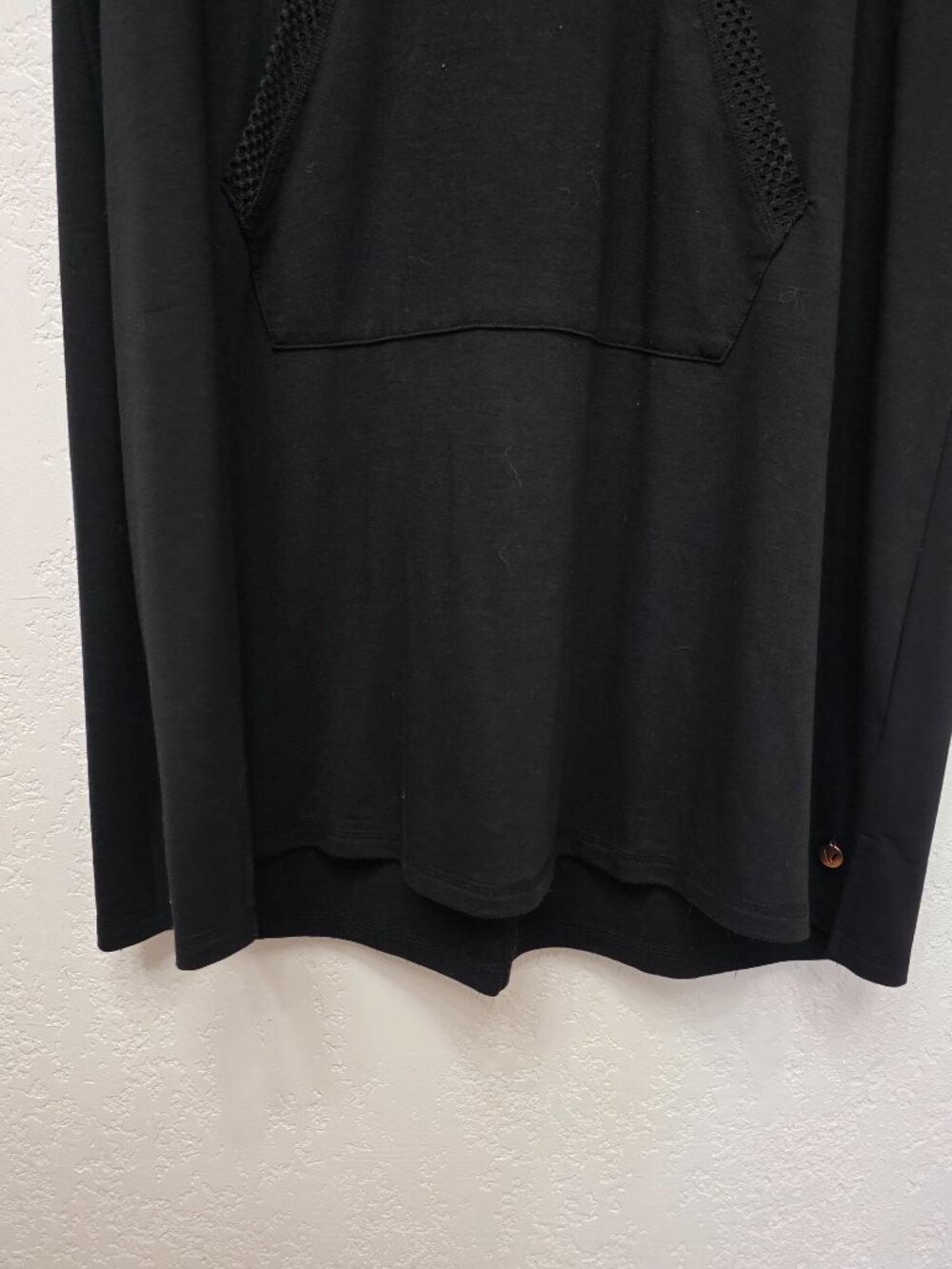 Livi Active Lane Bryant Black Mesh Sleeve Hoodie Swim Cover Up – 18/20 - Picture 8 of 10
